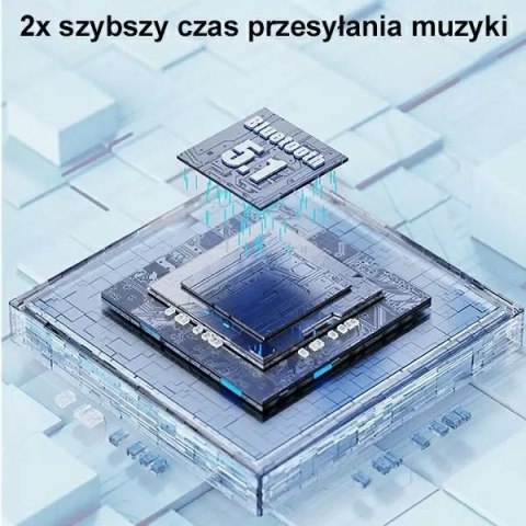 Usams Słuchawki Bluetooth 5.1 USAMS TWS BU series bezprzewodowe zielony/green BHUBU03 Usams Słuchawki Bluetooth 5.1 USAMS TWS BU series bezprzewodowe zielony/green BHUBU03