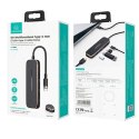 Usams USAMS Adapter HUB 3xUSB + USB-C + HDMI czarny/black SJ578HUB01 (US-SJ578)