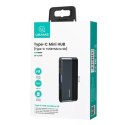 Usams USAMS Adapter HUB USB 3.0/USB-C/Micro SD szary/grey SJ491HUB01 (US-SJ491)