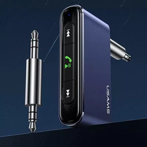 Usams USAMS Adapter audio Bluetooth 5.0 - jack 3.5mm szary/grey SJ519JSQ01 (US-SJ519) Usams USAMS Adapter audio Bluetooth 5.0 - jack 3.5mm szary/grey SJ519JSQ01 (US-SJ519)