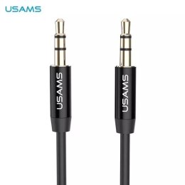 Usams USAMS Adapter audio jack 3,5m - 3,5m 1m czarny/black YP101 (YP-01)