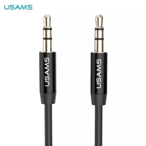 Usams USAMS Adapter audio jack 3,5m - 3,5m 1m czarny/black YP101 (YP-01) Usams USAMS Adapter audio jack 3,5m - 3,5m 1m czarny/black YP101 (YP-01)