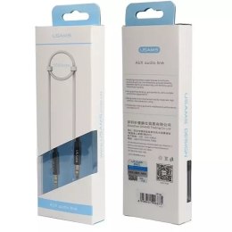 Usams USAMS Adapter audio jack 3,5m - 3,5m 1m czarny/black YP101 (YP-01)