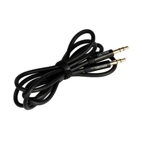 Usams USAMS Adapter audio jack 3,5m - 3,5m 1m czarny/black YP101 (YP-01) Usams USAMS Adapter audio jack 3,5m - 3,5m 1m czarny/black YP101 (YP-01)