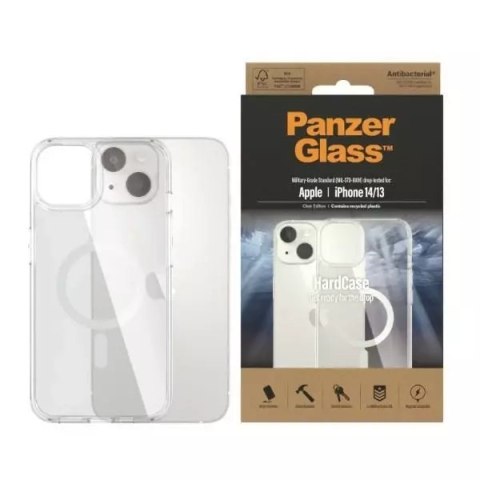 PanzerGlass Etui PanzerGlass HardCase do iPhone 14 6,1" MagSafe Antibacterial Military grade transparent 0409 PanzerGlass Etui PanzerGlass HardCase do iPhone 14 6,1" MagSafe Antibacterial Military grade transparent 0409