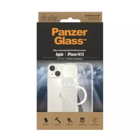 PanzerGlass Etui PanzerGlass HardCase do iPhone 14 6,1" MagSafe Antibacterial Military grade transparent 0409 PanzerGlass Etui PanzerGlass HardCase do iPhone 14 6,1" MagSafe Antibacterial Military grade transparent 0409