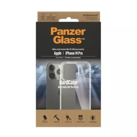 PanzerGlass Etui PanzerGlass HardCase do iPhone 14 Pro 6,1" Antibacterial Military grade transparent 0402 PanzerGlass Etui PanzerGlass HardCase do iPhone 14 Pro 6,1" Antibacterial Military grade transparent 0402