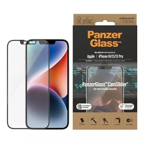 PanzerGlass Szkło PanzerGlass Ultra-Wide Fit do iPhone 14 / 13 / 13 Pro / 16e 6.1" Screen Protection CamSlider Antibacterial Easy Aligner In PanzerGlass Szkło PanzerGlass Ultra-Wide Fit do iPhone 14 / 13 / 13 Pro / 16e 6.1" Screen Protection CamSlider Antibacterial Easy Aligner In