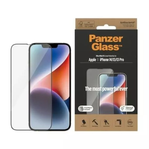 PanzerGlass Szkło PanzerGlass Ultra-Wide Fit do iPhone 14 / 13 Pro / 13 / 16e 6,1" Privacy Screen Protection Antibacterial Easy Aligner Incl PanzerGlass Szkło PanzerGlass Ultra-Wide Fit do iPhone 14 / 13 Pro / 13 / 16e 6,1" Privacy Screen Protection Antibacterial Easy Aligner Incl