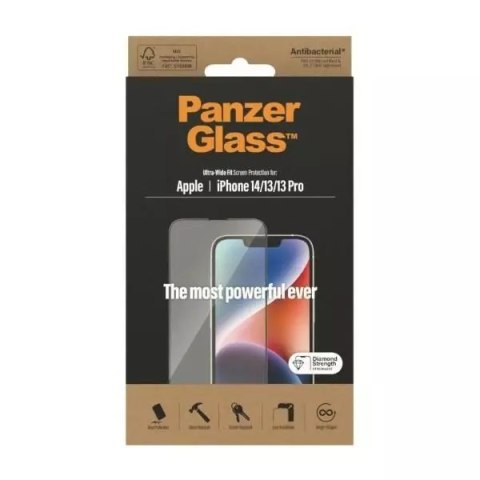 PanzerGlass Szkło PanzerGlass Ultra-Wide Fit do iPhone 14 / 13 Pro / 13 / 16e 6,1" Screen Protection Antibacterial 2771 PanzerGlass Szkło PanzerGlass Ultra-Wide Fit do iPhone 14 / 13 Pro / 13 / 16e 6,1" Screen Protection Antibacterial 2771