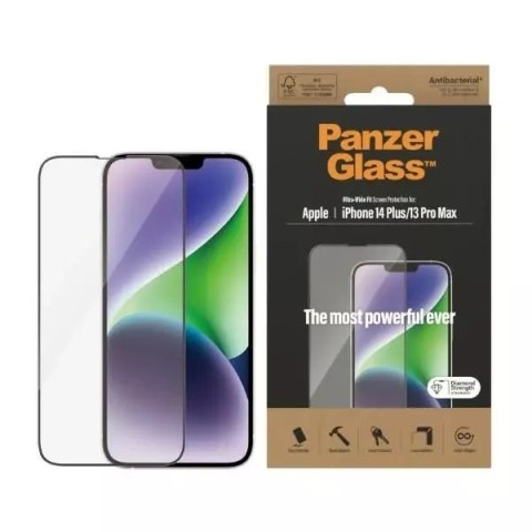 PanzerGlass Szkło PanzerGlass Ultra-Wide Fit do iPhone 14 Plus / 13 Pro Max 6,7" Screen Protection Antibacterial 2773 PanzerGlass Szkło PanzerGlass Ultra-Wide Fit do iPhone 14 Plus / 13 Pro Max 6,7" Screen Protection Antibacterial 2773