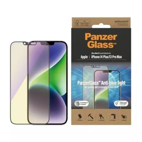 PanzerGlass Szkło PanzerGlass Ultra-Wide Fit do iPhone 14 Plus / 13 Pro Max 6,7" Screen Protection Antibacterial Easy Aligner Included Anti- PanzerGlass Szkło PanzerGlass Ultra-Wide Fit do iPhone 14 Plus / 13 Pro Max 6,7" Screen Protection Antibacterial Easy Aligner Included Anti-