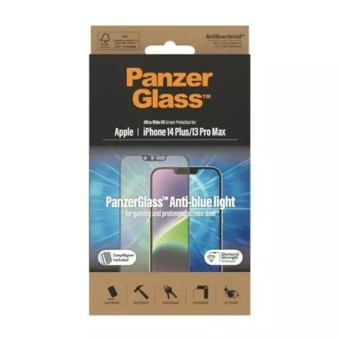 PanzerGlass Szkło PanzerGlass Ultra-Wide Fit do iPhone 14 Plus / 13 Pro Max 6,7" Screen Protection Antibacterial Easy Aligner Included Anti- PanzerGlass Szkło PanzerGlass Ultra-Wide Fit do iPhone 14 Plus / 13 Pro Max 6,7" Screen Protection Antibacterial Easy Aligner Included Anti-