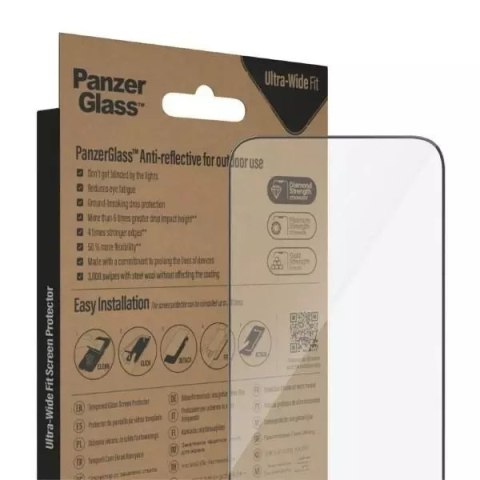 PanzerGlass Szkło PanzerGlass Ultra-Wide Fit do iPhone 14 Pro Max 6,7" Screen Protection Anti-reflective Antibacterial Easy Aligner Included PanzerGlass Szkło PanzerGlass Ultra-Wide Fit do iPhone 14 Pro Max 6,7" Screen Protection Anti-reflective Antibacterial Easy Aligner Included