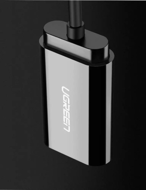 UGreen Adapter UGREEN zewnętrzna karta dźwiękowa muzyczna USB - 3,5 mm mini jack 15cm czarny (30724) UGreen Adapter UGREEN zewnętrzna karta dźwiękowa muzyczna USB - 3,5 mm mini jack 15cm czarny (30724)