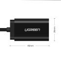 UGreen Adapter UGREEN zewnętrzna karta dźwiękowa muzyczna USB - 3,5 mm mini jack 15cm czarny (30724)