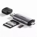 UGreen Czytnik kard UGREEN SD / micro SD na USB 3.0 / USB Typ C 3.0 szary (50706)