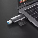 UGreen Czytnik kard UGREEN SD / micro SD na USB 3.0 / USB Typ C 3.0 szary (50706)