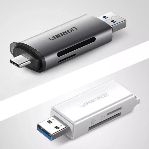 UGreen Czytnik kard UGREEN SD / micro SD na USB 3.0 / USB Typ C 3.0 szary (50706) UGreen Czytnik kard UGREEN SD / micro SD na USB 3.0 / USB Typ C 3.0 szary (50706)