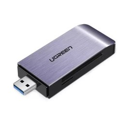 UGreen Czytnik kart UGREEN SD / micro SD / CF / MS na USB 3.0 szary (50541)