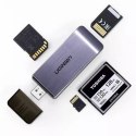 UGreen Czytnik kart UGREEN SD / micro SD / CF / MS na USB 3.0 szary (50541)