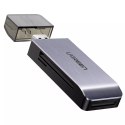 UGreen Czytnik kart UGREEN SD / micro SD / CF / MS na USB 3.0 szary (50541)