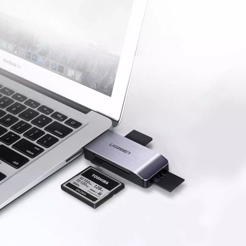 UGreen Czytnik kart UGREEN SD / micro SD / CF / MS na USB 3.0 szary (50541) UGreen Czytnik kart UGREEN SD / micro SD / CF / MS na USB 3.0 szary (50541)
