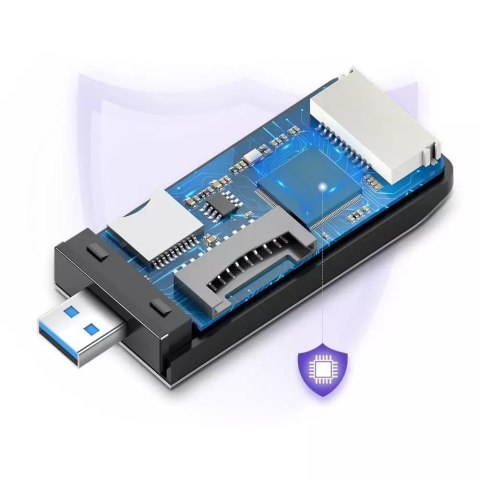 UGreen Czytnik kart UGREEN SD / micro SD / CF / MS na USB 3.0 szary (50541) UGreen Czytnik kart UGREEN SD / micro SD / CF / MS na USB 3.0 szary (50541)