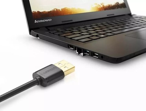 UGreen Kabel UGREEN przewód przejściówka USB (żeński) - USB (męski) 2m czarny (10316) UGreen Kabel UGREEN przewód przejściówka USB (żeński) - USB (męski) 2m czarny (10316)