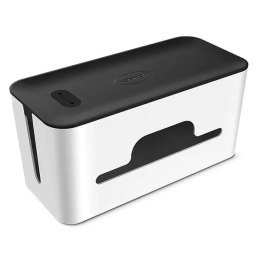 UGreen Organizer do kabli UGREEN pudełko pojemnik na listwy L 42,5x17,5x15,5cm czarno-biały (LP110)