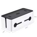 UGreen Organizer do kabli UGREEN pudełko pojemnik na listwy L 42,5x17,5x15,5cm czarno-biały (LP110)
