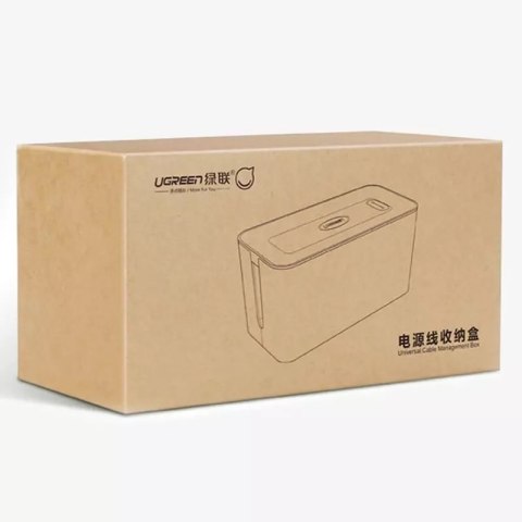 UGreen Organizer do kabli UGREEN pudełko pojemnik na listwy S 27,8x13x12,8cm czarno-biały (LP110) UGreen Organizer do kabli UGREEN pudełko pojemnik na listwy S 27,8x13x12,8cm czarno-biały (LP110)