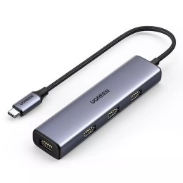UGreen Rozdzielacz UGREEN HUB USB Typ C - 4x USB 3.2 Gen 1 srebrny (CM473 20841)
