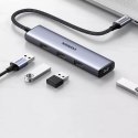 UGreen Rozdzielacz UGREEN HUB USB Typ C - 4x USB 3.2 Gen 1 srebrny (CM473 20841)