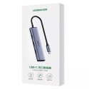 UGreen Rozdzielacz UGREEN HUB USB Typ C - 4x USB 3.2 Gen 1 srebrny (CM473 20841)
