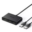 UGreen Ugreen przełącznik adapter switch box USB 2 wejścia - 3 wyjścia czarny (CM409)