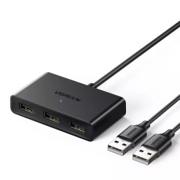 UGreen Ugreen przełącznik adapter switch box USB 2 wejścia - 3 wyjścia czarny (CM409)