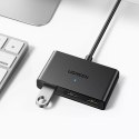 UGreen Ugreen przełącznik adapter switch box USB 2 wejścia - 3 wyjścia czarny (CM409)