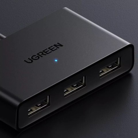 UGreen Ugreen przełącznik adapter switch box USB 2 wejścia - 3 wyjścia czarny (CM409) UGreen Ugreen przełącznik adapter switch box USB 2 wejścia - 3 wyjścia czarny (CM409)