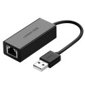 UGreen Zewnęrza karta sieciowa UGREEN RJ45 - USB 2.0 100 Mbps Ethernet czarny (CR110 20254)