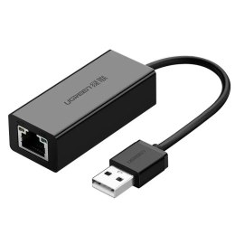 UGreen Zewnęrza karta sieciowa UGREEN RJ45 - USB 2.0 100 Mbps Ethernet czarny (CR110 20254)