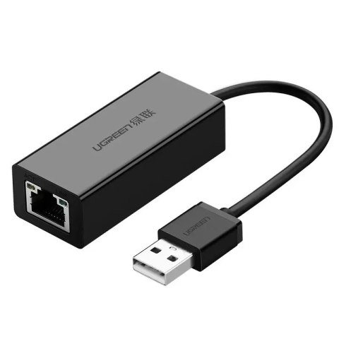 UGreen Zewnęrza karta sieciowa UGREEN RJ45 - USB 2.0 100 Mbps Ethernet czarny (CR110 20254) UGreen Zewnęrza karta sieciowa UGREEN RJ45 - USB 2.0 100 Mbps Ethernet czarny (CR110 20254)