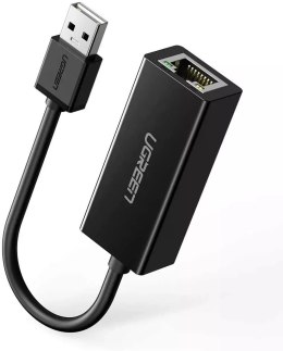 UGreen Zewnęrza karta sieciowa UGREEN RJ45 - USB 2.0 100 Mbps Ethernet czarny (CR110 20254)
