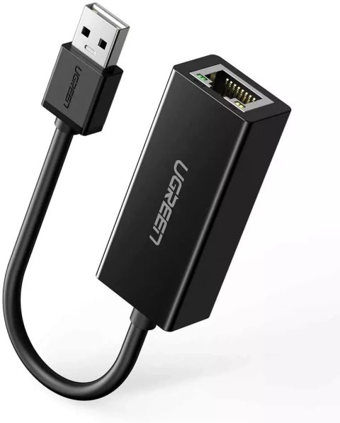 UGreen Zewnęrza karta sieciowa UGREEN RJ45 - USB 2.0 100 Mbps Ethernet czarny (CR110 20254) UGreen Zewnęrza karta sieciowa UGREEN RJ45 - USB 2.0 100 Mbps Ethernet czarny (CR110 20254)