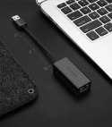 UGreen Zewnęrza karta sieciowa UGREEN RJ45 - USB 2.0 100 Mbps Ethernet czarny (CR110 20254)