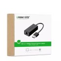 UGreen Zewnęrza karta sieciowa UGREEN RJ45 - USB 2.0 100 Mbps Ethernet czarny (CR110 20254)
