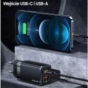 Usams USAMS Ład. siec. T41 USB-C+USB GaN 47W PD+QC (only head) Fast Charging biały/white CC137TC02 (US-CC137)