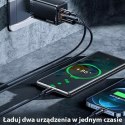 Usams USAMS Ład. siec. T41 USB-C+USB GaN 47W PD+QC (only head) Fast Charging czarny/black CC137TC01 (US-CC137)