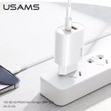Usams USAMS Ładowarka sieciowa 1x USB-C + 1x USB T35 20W (only head) PD3.0 + QC3.0 Fast Charging biały/white CC121TC01 (US-CC121)