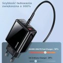 Usams USAMS Ładowarka sieciowa 1xUSB-C+1xUSB T40 20W LED (only head) PD3.0 + QC3.0 Fast Charging czarny/black CC133TC01 (US-CC133)